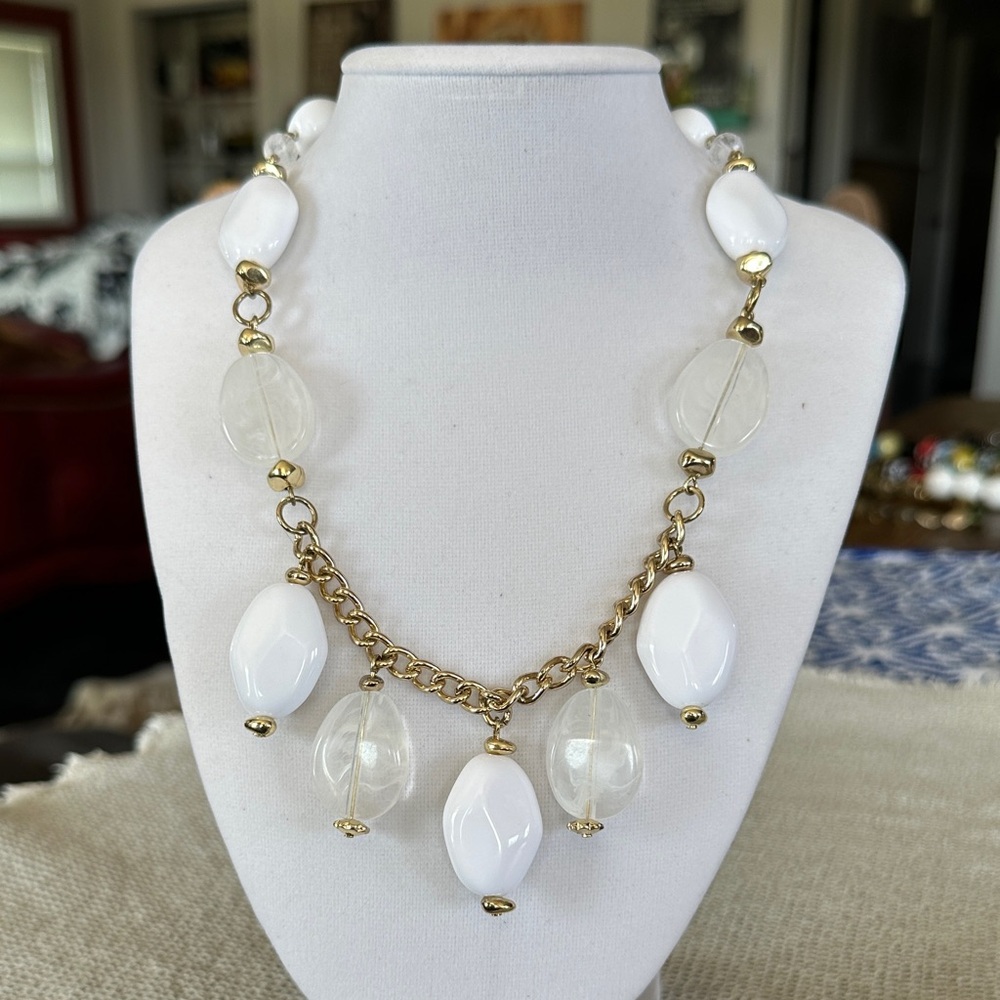 SAO Gold and White Necklace